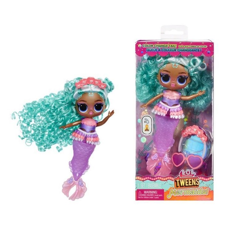 L.O.L. Surprise! Tweens - Sirene Serena - Poupée avec queue de sirene qui change de couleur, Nageoire mobile, Accessoires - 4 a L.O.L. Surprise! Tweens - Sirene Serena - Poupée avec queue de sirene qui change de couleur, Nageoire mobile, Accessoires - 4 a