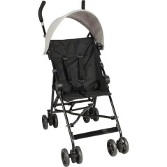 Looping Poussette Canne Fixe avec Canopy | Black Chiné