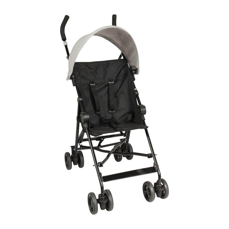 Looping Poussette Canne Fixe avec Canopy | Black Chiné