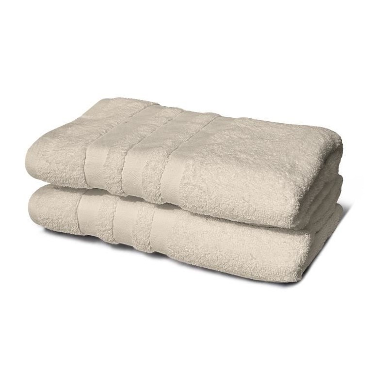 Lot de 2 serviettes - LOVELY HOME - 2 Draps de douche 70 x 140 cm - Be