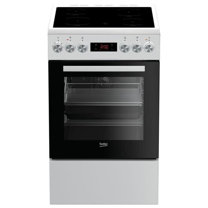 Cuisiniere vitrocéramique - BEKO - FSE57302GWC - 4 feux - 50cm Cuisiniere vitrocéramique - BEKO - FSE57302GWC - 4 feux - 50cm