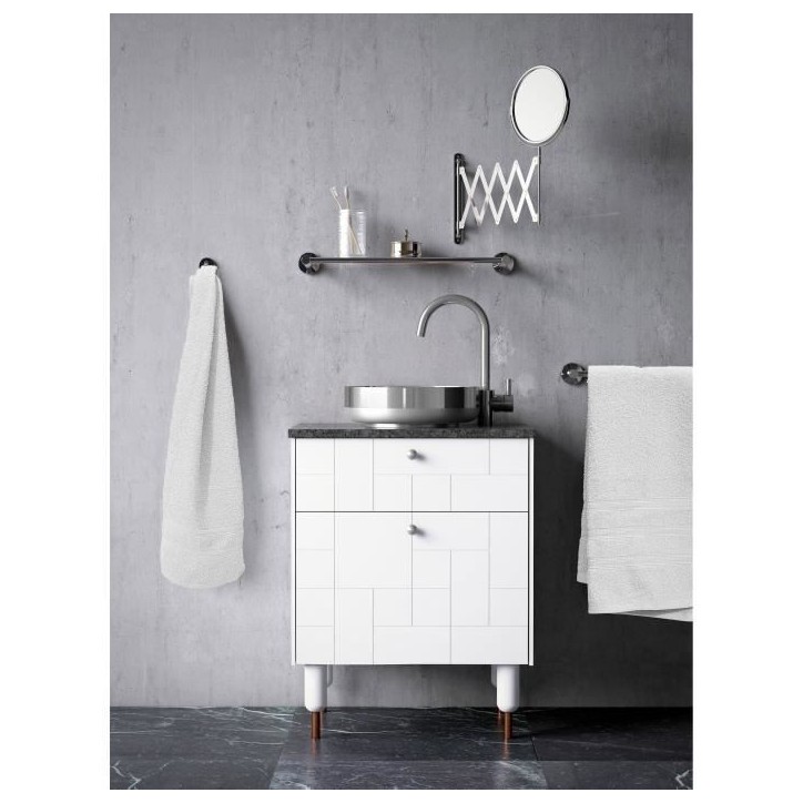 Lot de 3 serviettes - LOVELY HOME - 3 Serviettes 50 x 100 cm - Blanc Lot de 3 serviettes - LOVELY HOME - 3 Serviettes 50 x 100 cm - Blanc