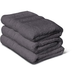 Lot de 3 serviettes - LOVELY HOME - 3 Serviettes 50 x 100 cm - Gris an