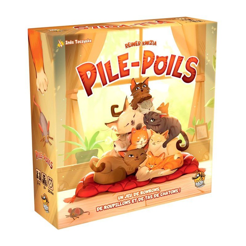 Pile-Poil - Jeu de société - LUCKY DUCK GAMES - 2 a 4 joueurs - Des