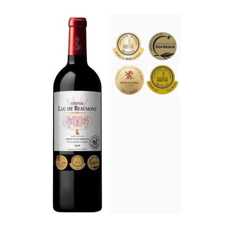 Château Luc de Beaumont 2019 Blaye Côtes de Bordeaux - Vin rouge de