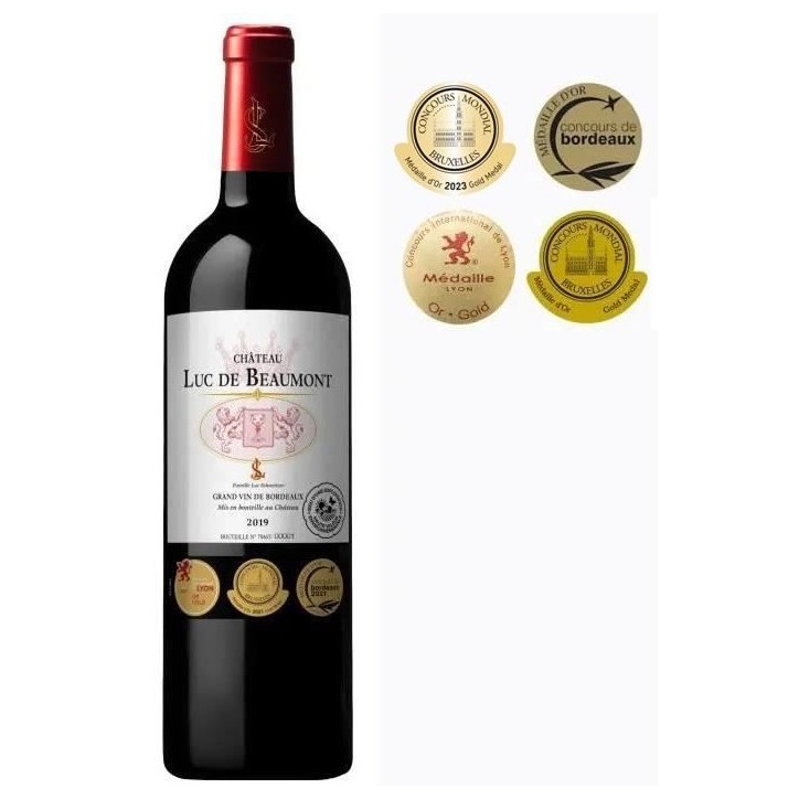 Château Luc de Beaumont 2019 Blaye Côtes de Bordeaux - Vin rouge de Bordeaux