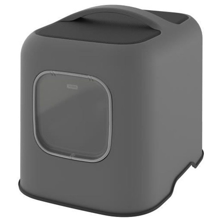 ROTHO - Maison toilette pour chat 50 x 38x 40 cm - Bac a litiere - Anthracite ROTHO - Maison toilette pour chat 50 x 38x 40 cm - Bac a litiere - Anthracite