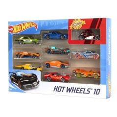 Hot Wheels - Coffret De 10 Véhicules - Coffret Petites Voitures - 3 a