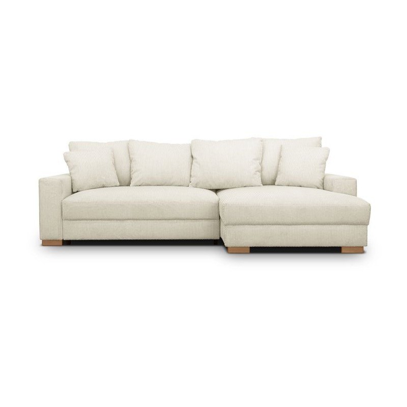Canapé d'angle convertible réversible - 3 places - MALLO - Tissu vel