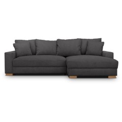 Canapé d'angle convertible réversible - 3 places - MALLO - Tissu vel