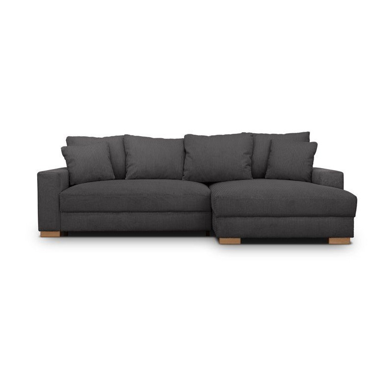 Canapé d'angle convertible réversible - 3 places - MALLO - Tissu vel