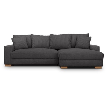 Canapé d'angle convertible réversible - 3 places - MALLO - Tissu vel
