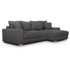 Canapé d'angle convertible réversible - 3 places - MALLO - Tissu vel