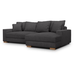Canapé d'angle convertible réversible - 3 places - MALLO - Tissu vel