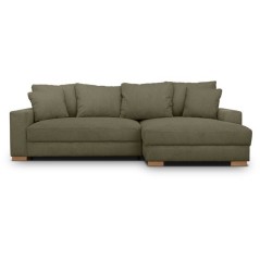 Canapé d'angle convertible réversible - 3 places - MALLO - Tissu vel