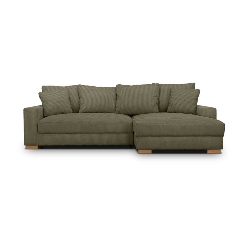 Canapé d'angle convertible réversible - 3 places - MALLO - Tissu vel