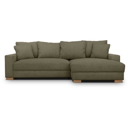 Canapé d'angle convertible réversible - 3 places - MALLO - Tissu vel