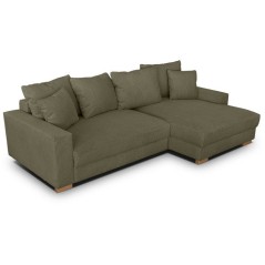 Canapé d'angle convertible réversible - 3 places - MALLO - Tissu vel
