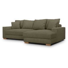 Canapé d'angle convertible réversible - 3 places - MALLO - Tissu vel