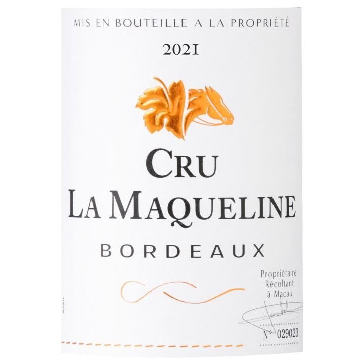 Cru La Maqueline 2021 Bordeaux - Vin Rouge de Bordeaux