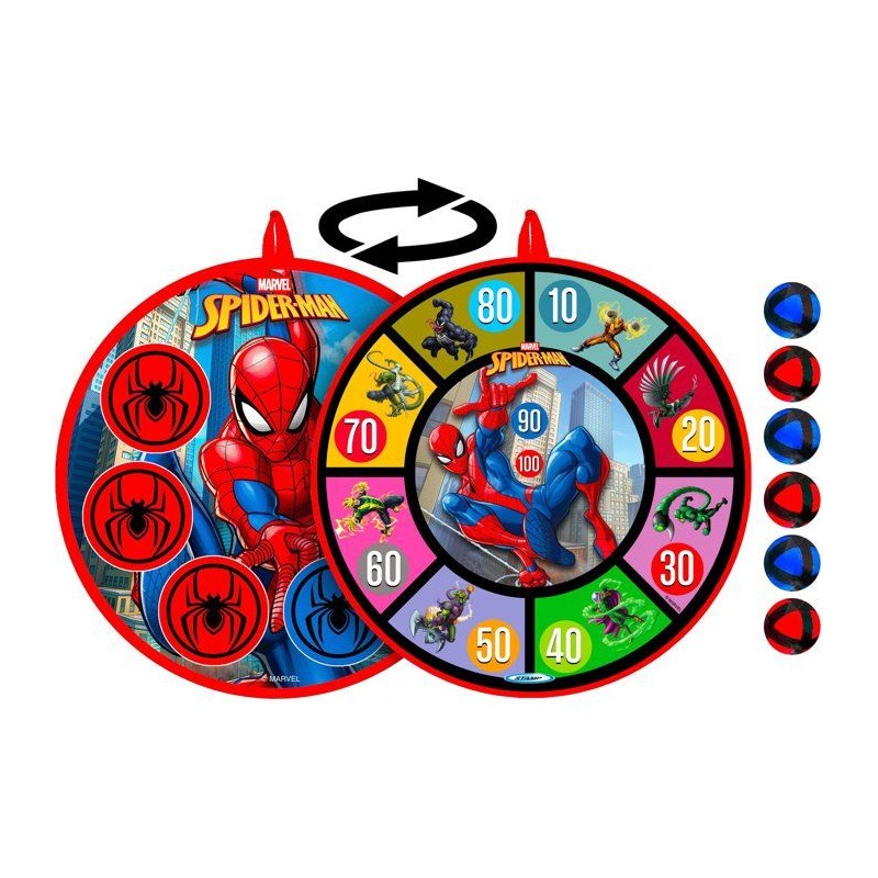 Cible et balles fléchettes - MARVEL - Spider-Man - Scratch - 36 cm