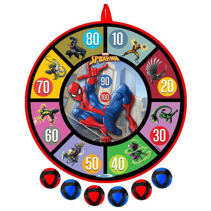 Cible et balles fléchettes - MARVEL - Spider-Man - Scratch - 36 cm Cible et balles fléchettes - MARVEL - Spider-Man - Scratch - 36 cm