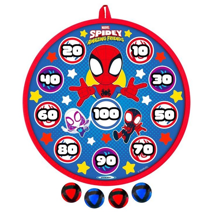 Cible et balles fléchettes - MARVEL - Spidey - Scratch - 28 cm Cible et balles fléchettes - MARVEL - Spidey - Scratch - 28 cm