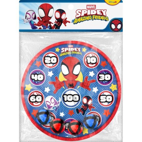 Cible et balles fléchettes - MARVEL - Spidey - Scratch - 28 cm