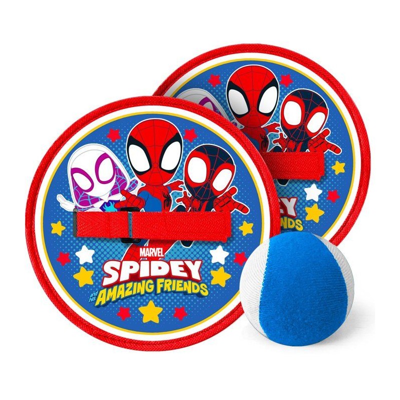 Jeu de lance-attrape balle - MARVEL - Spidey - 2 raquettes scratch