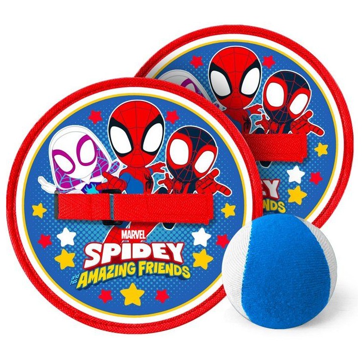 Jeu de lance-attrape balle - MARVEL - Spidey - 2 raquettes scratch Jeu de lance-attrape balle - MARVEL - Spidey - 2 raquettes scratch