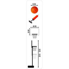 Panier de basket enfant - MARVEL - Réglable sur pied 155 cm
