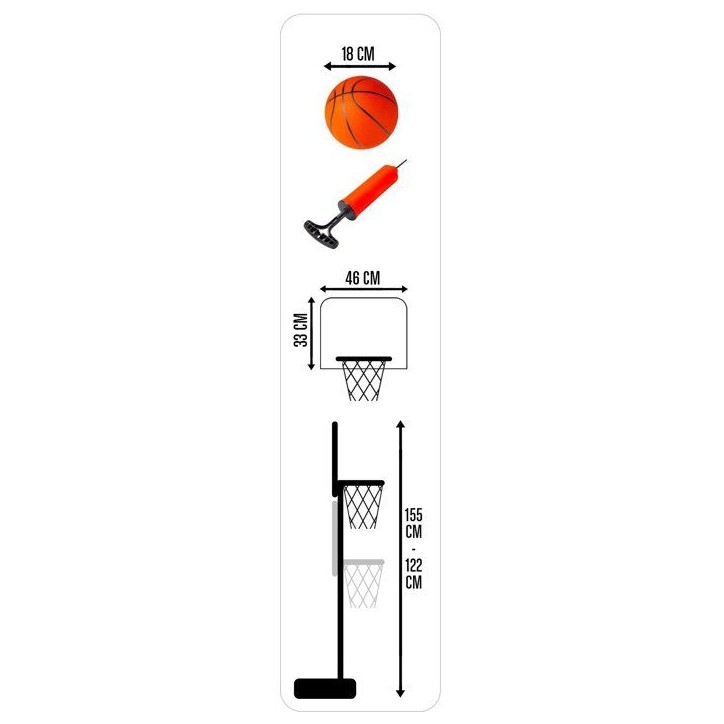 Panier de basket enfant - MARVEL - Réglable sur pied 155 cm Panier de basket enfant - MARVEL - Réglable sur pied 155 cm