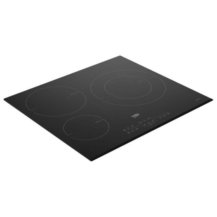 Plaque de cuisson induction BEKO - 3 feux - 58x51 cm - HII63200MTB Plaque de cuisson induction BEKO - 3 feux - 58x51 cm - HII63200MTB