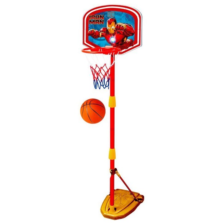 Panier de basket - MARVEL - Iron Man - Réglable avec sons et lumieres - 100-160 cm Panier de basket - MARVEL - Iron Man - Réglable avec sons et lumieres - 100-160 cm