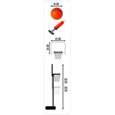 Panier de basket - MARVEL - Iron Man - Réglable avec sons et lumieres