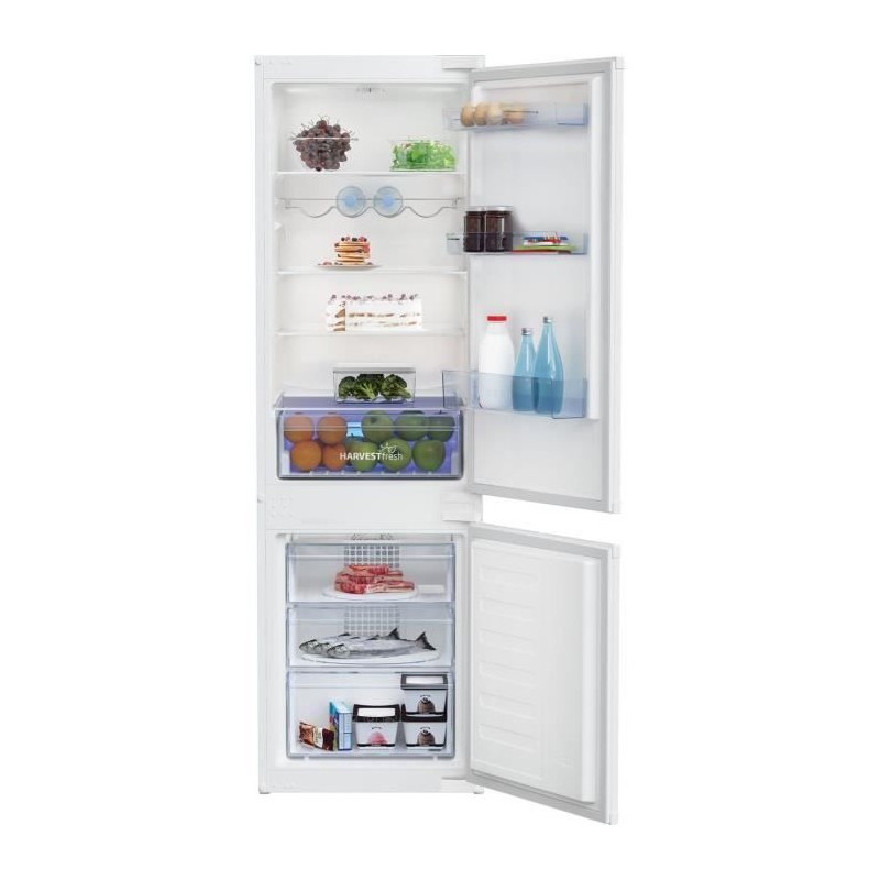 Réfrigérateur combiné intégrable BEKO BCHA275K4SN - 2 portes - 262 Réfrigérateur combiné intégrable BEKO BCHA275K4SN - 2 portes - 262