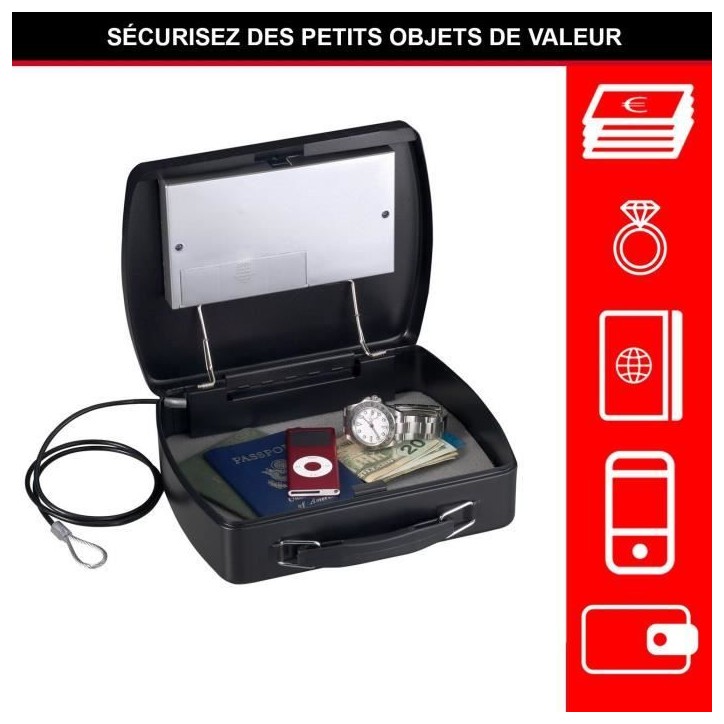 Master Lock Petit coffre nomade a combinaison électronique P008EML Master Lock Petit coffre nomade a combinaison électronique P008EML