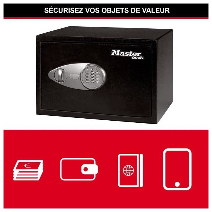 MASTER LOCK Coffre fort - Format M - 22,0 x 35,0x 27 cm MASTER LOCK Coffre fort - Format M - 22,0 x 35,0x 27 cm