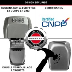 Boite a clés sécurisée - MASTER LOCK - 5415EURD - Produit certifié