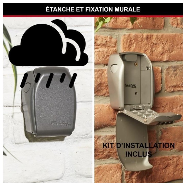Boite a clés sécurisée - MASTER LOCK - 5415EURD - Produit certifié - Select Access Partagez vos clés en toute sécurité Boite a clés sécurisée - MASTER LOCK - 5415EURD - Produit certifié - Select Access Partagez vos clés en toute sécurité