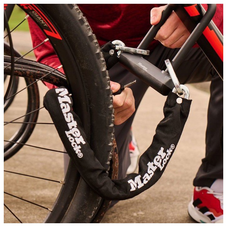 Antivol chaîne vélo - MASTER LOCK - Haute résistance - Mini antivol U - a clé Antivol chaîne vélo - MASTER LOCK - Haute résistance - Mini antivol U - a clé