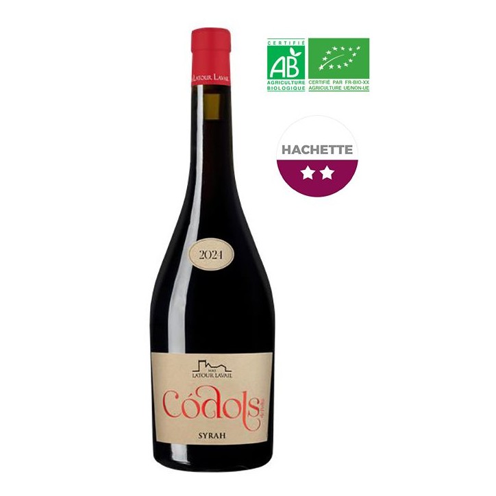 Mas Latour Lavail Codols de Pedra 2024 Pays d'Oc Syrah - Vin rouge de Languedoc - Bio