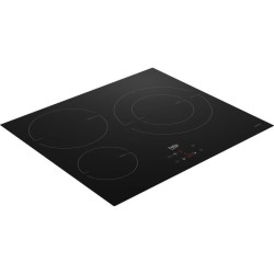 Plaque a induction - BEKO - 3 foyers - 60 cm - Noir - HII63405MT