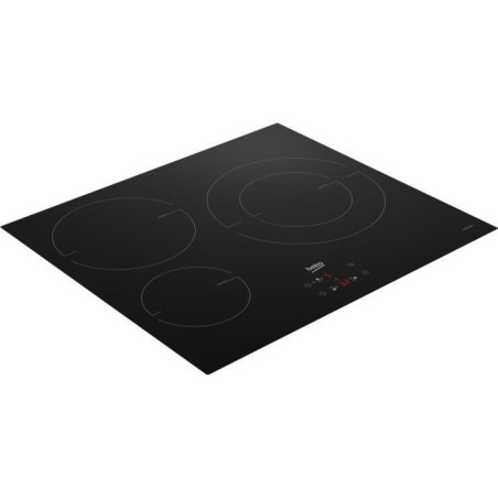 Plaque a induction - BEKO - 3 foyers - 60 cm - Noir - HII63405MT