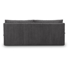Canapé convertible - 3 places - MASSA - Tissu velours côtelé gris a