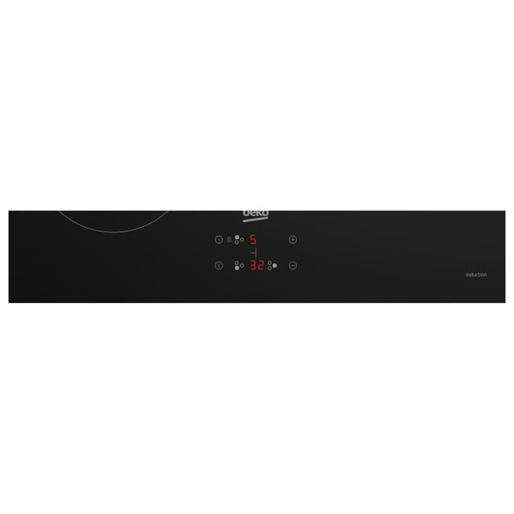 Plaque a induction - BEKO - 3 foyers - 60 cm - Noir - HII63405MT