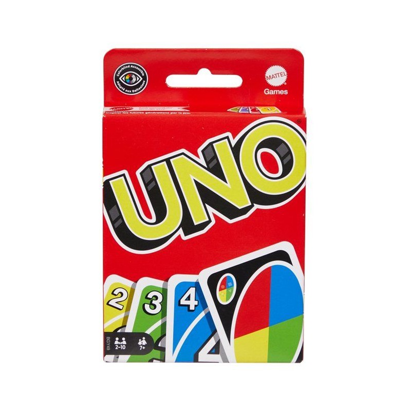 Uno Classique Clipstrip - Jeu de Cartes Famille - Avec cartes Joker pe