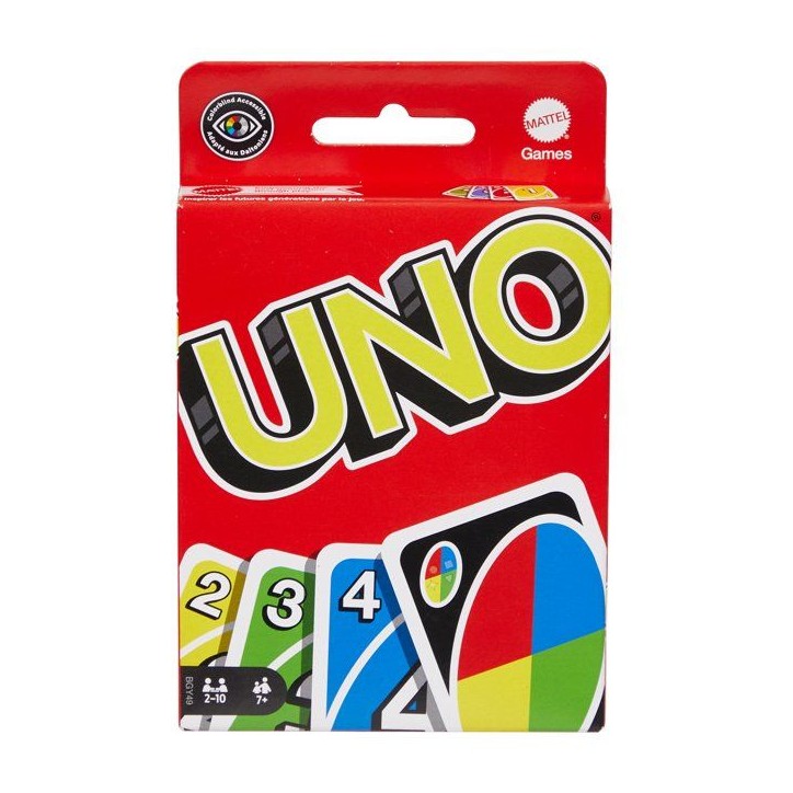 Uno Classique Clipstrip - Jeu de Cartes Famille - Avec cartes Joker personnalisables - Mattel Games - BGY49 - 7 ans et + Uno Classique Clipstrip - Jeu de Cartes Famille - Avec cartes Joker personnalisables - Mattel Games - BGY49 - 7 ans et +