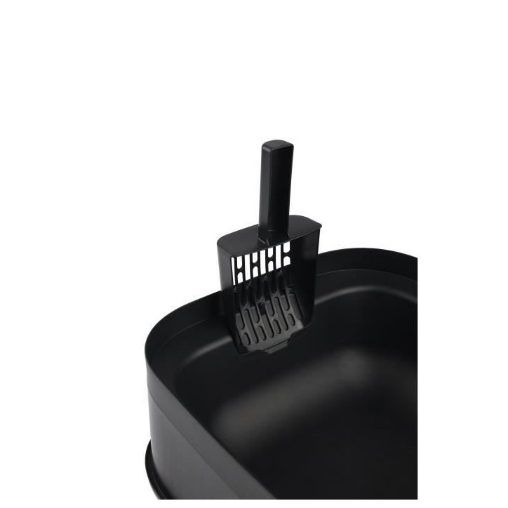 ROTHO - Maison toilette pour chat 50 x 38x 40 cm - Bac a litiere - Anthracite ROTHO - Maison toilette pour chat 50 x 38x 40 cm - Bac a litiere - Anthracite