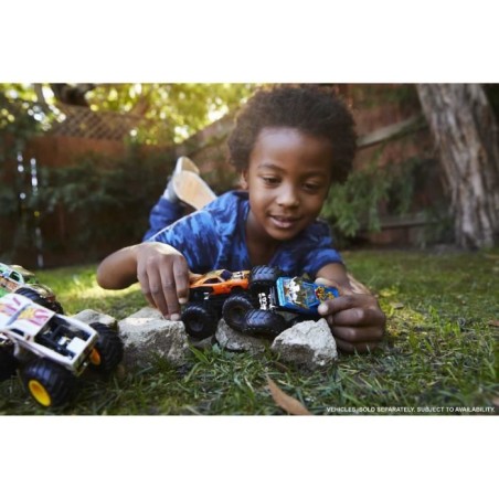 Hot Wheels - Coffret 2 véhicules Monster Truck Double Démolition - Petites Voitures - 3 ans et + FYJ64